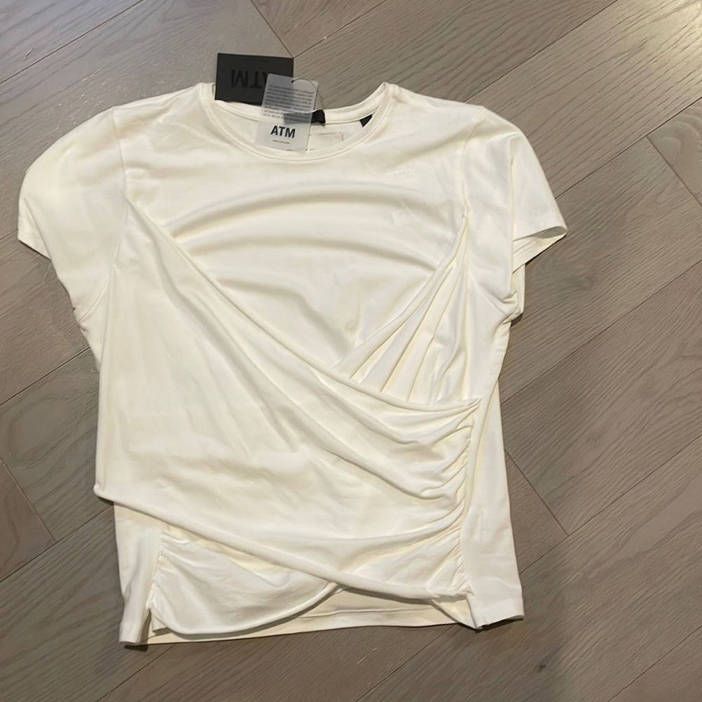 NWT ATM white T L